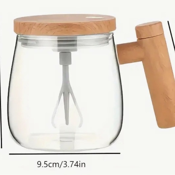 Portable self-stirring glass Mug, 13.5 oz ,New in Box. Batteries included - Picture 3 of 13